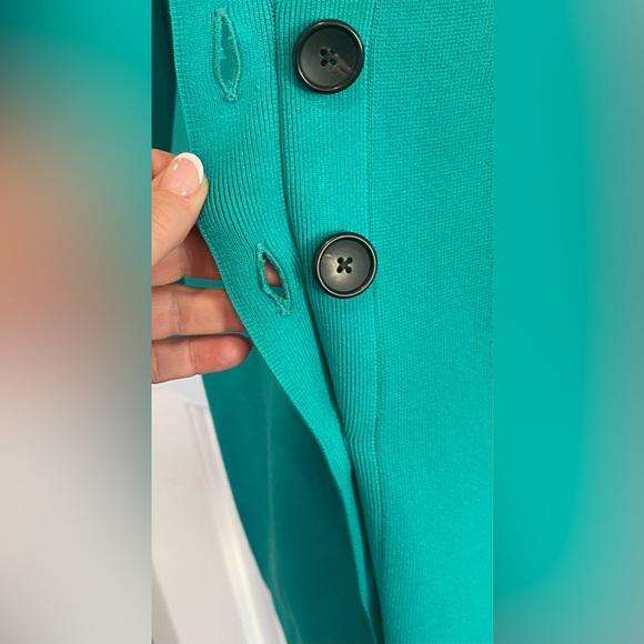 NWT A.L.C. Nate Button Down Sweater Dress Size Small Jade Green Teal - Picture 8 of 12